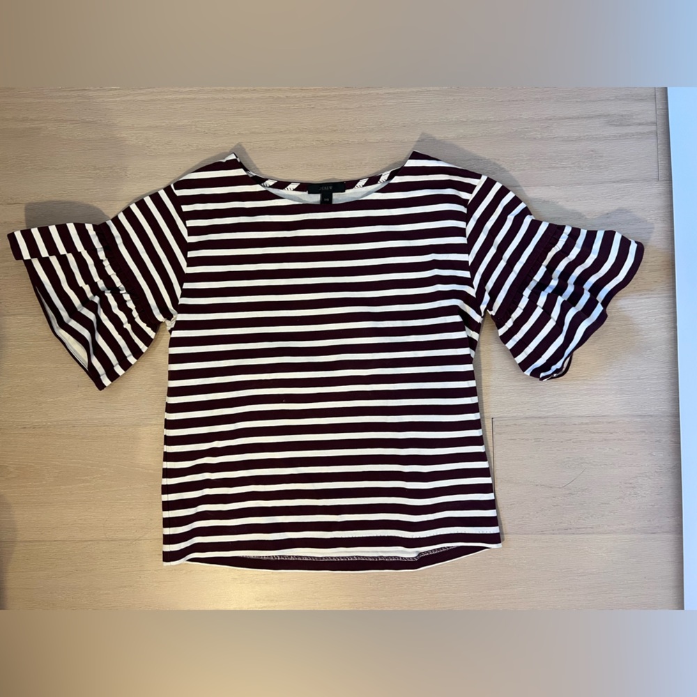 Jcrew T-Shirt with ruffled sleeves